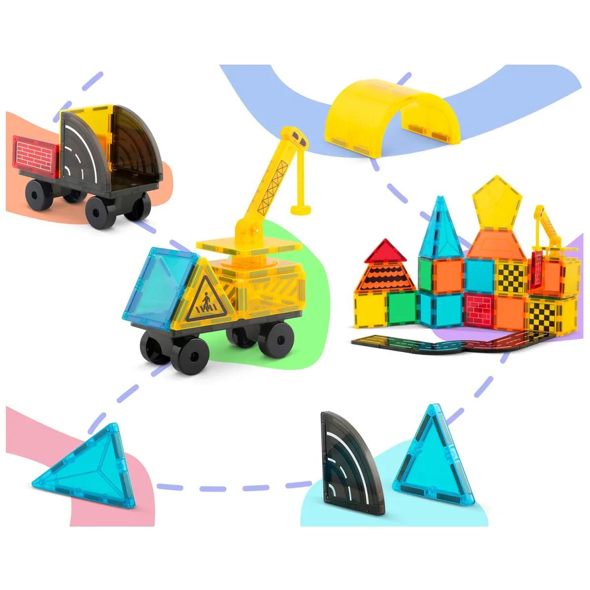 Magnetski set za gradnju RK-780, 90 dijelova, konstrukcija | Ricokids - Image 6