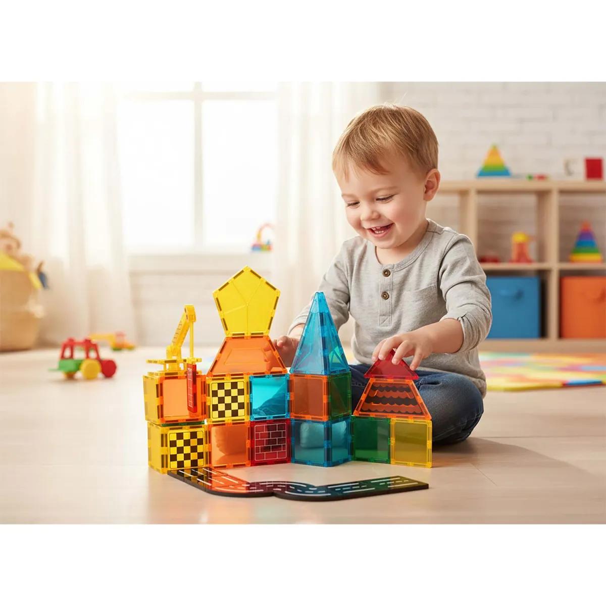 Magnetni set za gradnju RK-780, 72 dijela, konstrukcija | Ricokids - Image 12