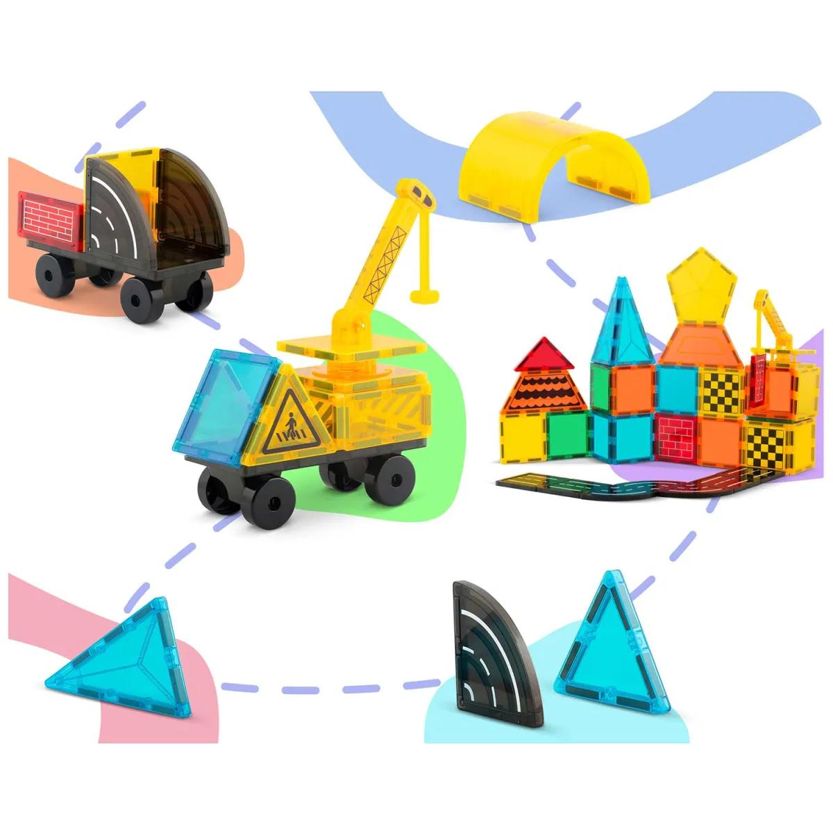 Magnetni set za gradnju RK-780, 72 dijela, konstrukcija | Ricokids - Image 6