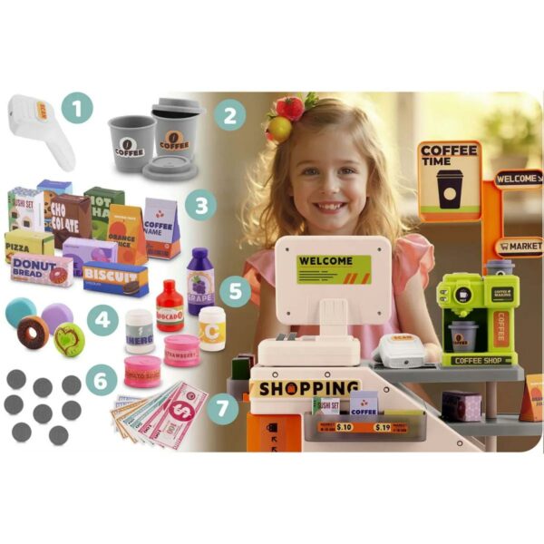Interaktivna blagajna za djecu RK-822 | Ricokids - Image 13