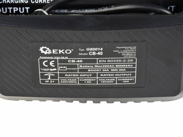 Punjač za automobilske akumulatore, 12/24V, CB-40 | GEKO - Image 5