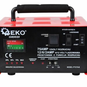 Auto punjač sa starterom, 75A, 6/12V | GEKO