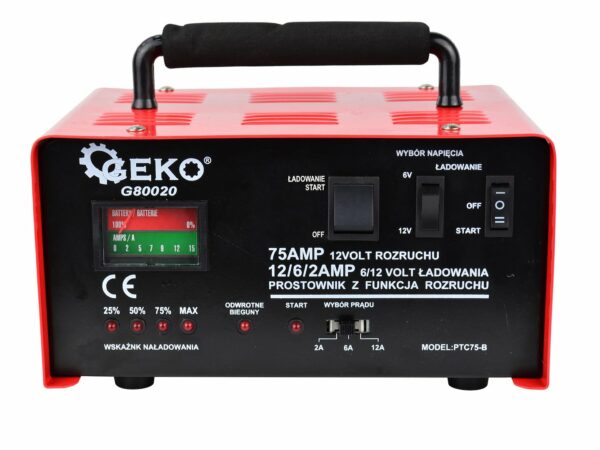 Auto punjač sa starterom, 75A, 6/12V | GEKO