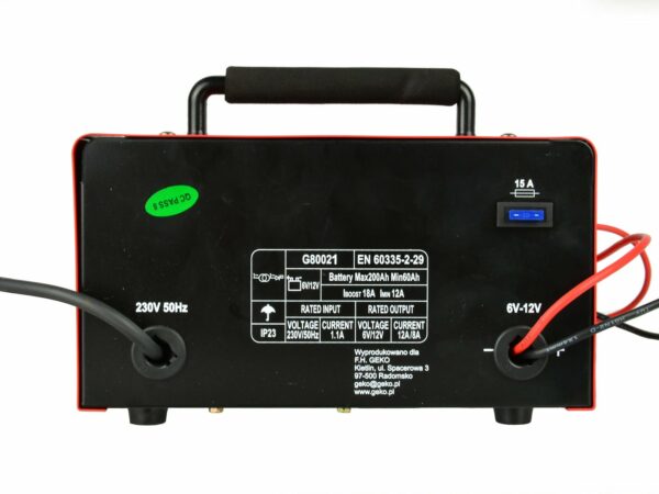 Auto punjač sa starterom, 100A, 6/12V | GEKO - Image 2