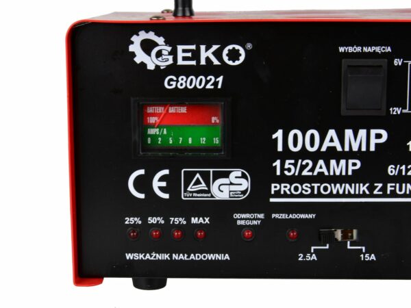Auto punjač sa starterom, 100A, 6/12V | GEKO - Image 3