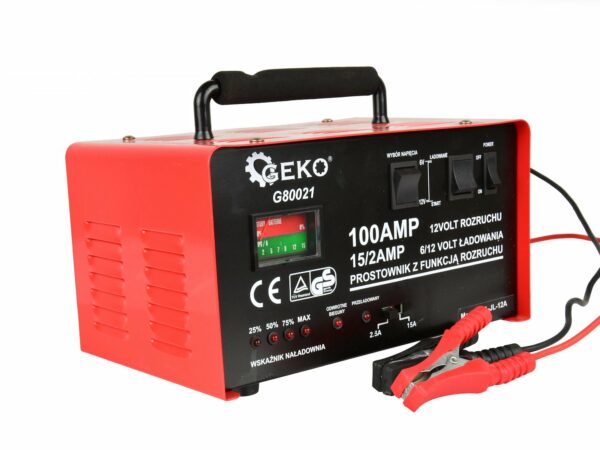 Auto punjač sa starterom, 100A, 6/12V | GEKO - Image 6