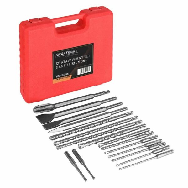 Set svrdla i dlijeta SDS+, 17 komada | KD10068 - Image 5