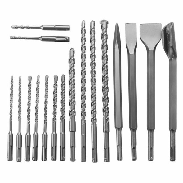 Set svrdla i dlijeta SDS+, 17 komada | KD10068 - Image 6