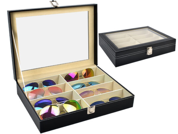 Organizator za naočale, 8 pretinaca, crna | Soulima - Image 2