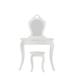 Dječji toaletni stolić s ogledalom | bijela