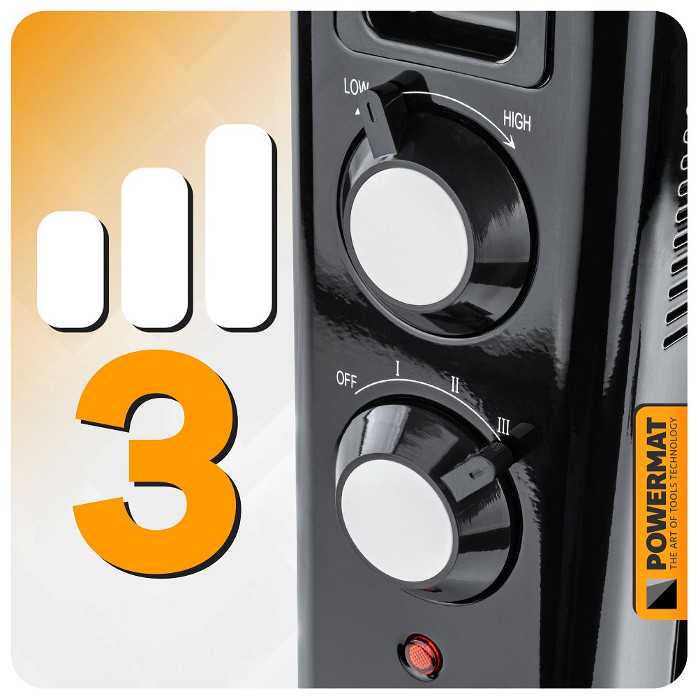 Uljni radijator, 2500W | PM-GOL-3000D - Image 12