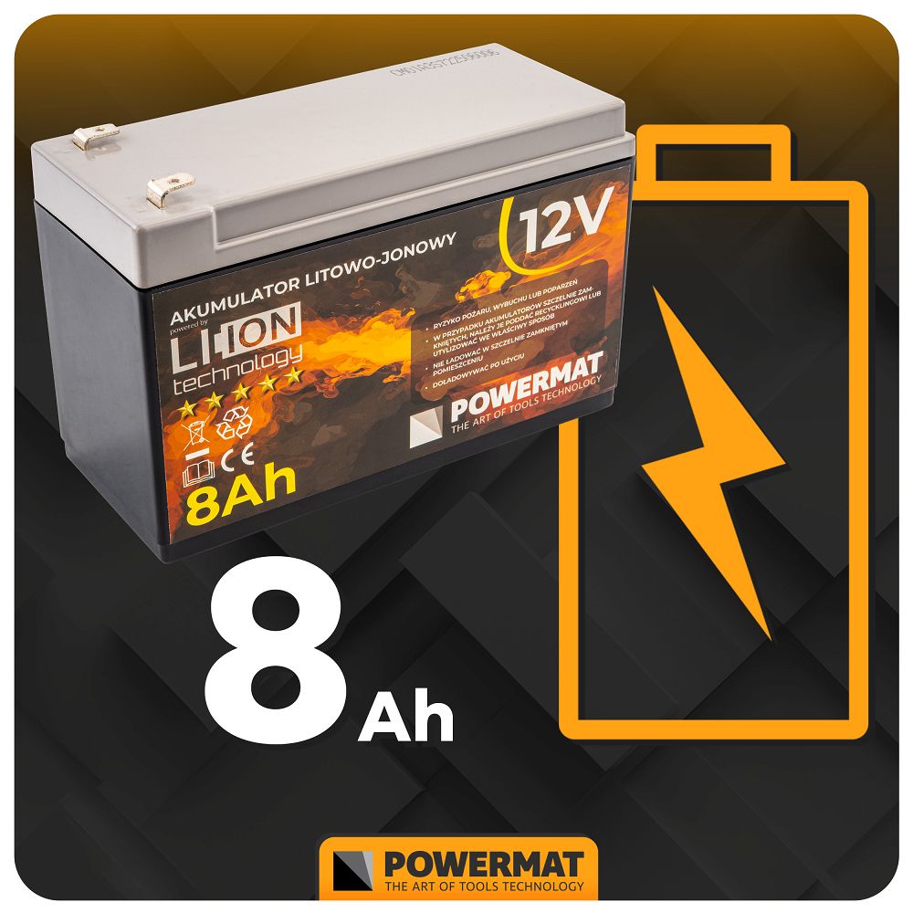 Litij-ionska baterija, 12AH, 12V | PM-AKLJ-12V8AM - Image 8