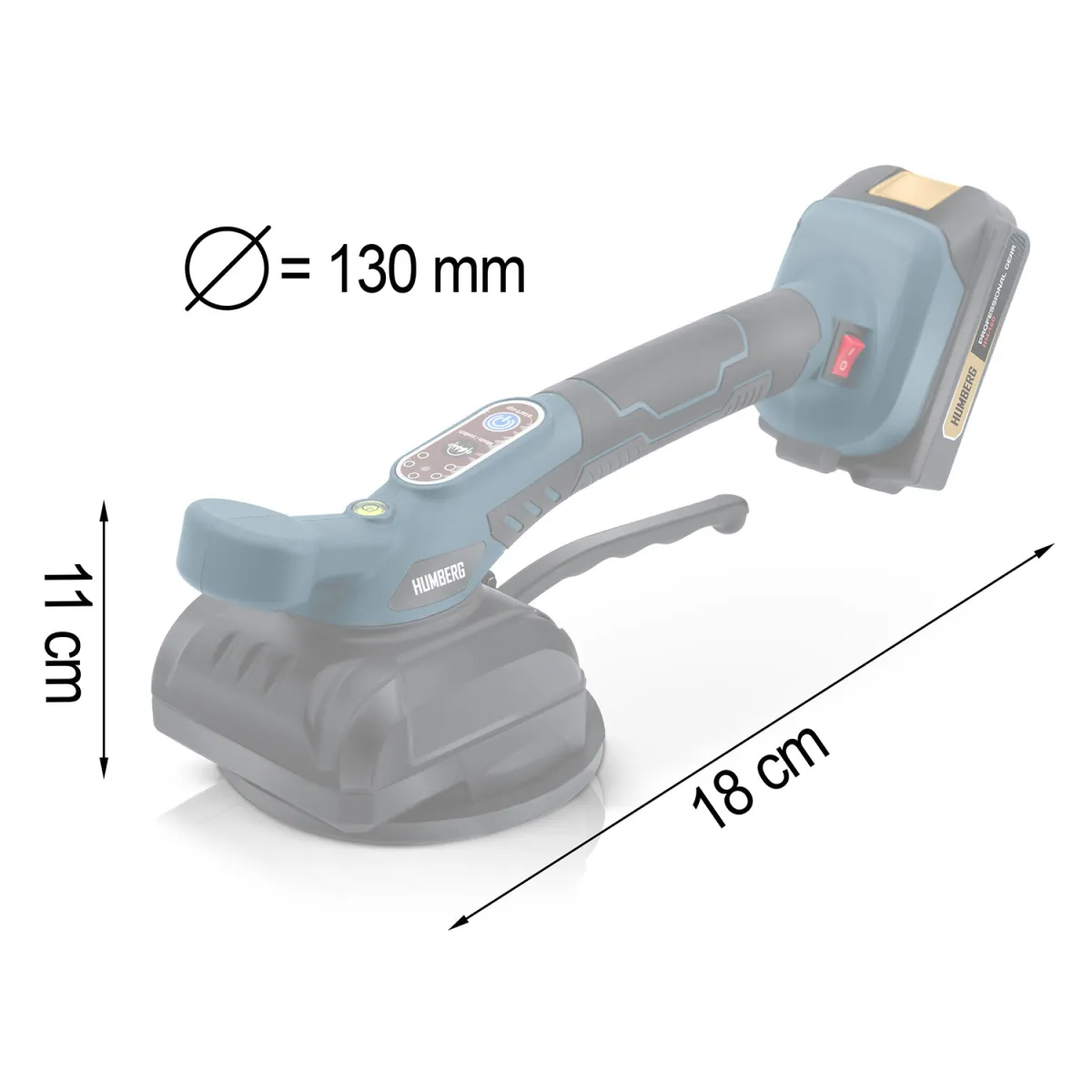 Vibracijska vakuumska usisna čašica za pločice HM-160, 100kg | Humberg - Image 2