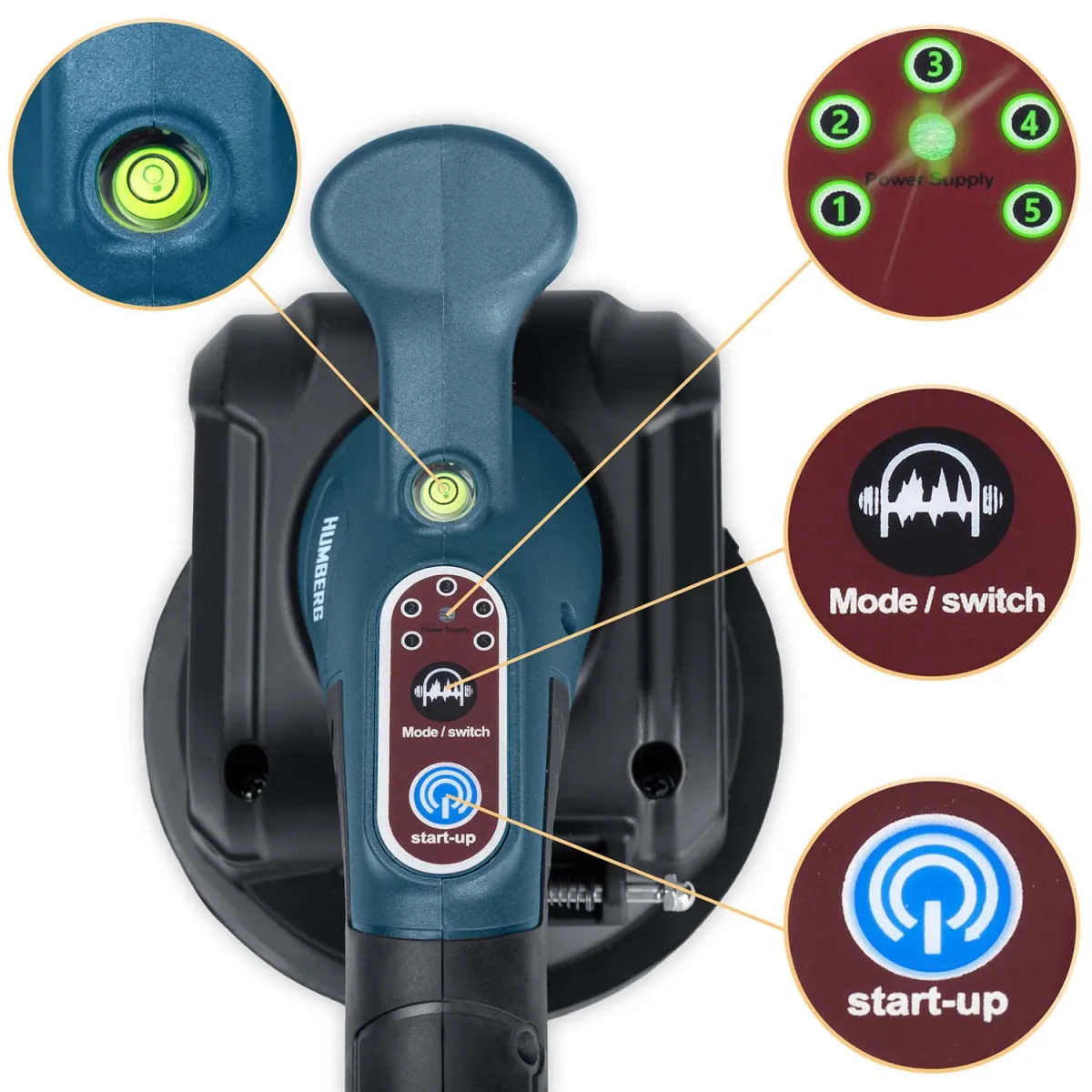 Vibracijska vakuumska usisna čašica za pločice HM-160, 100kg | Humberg - Image 7