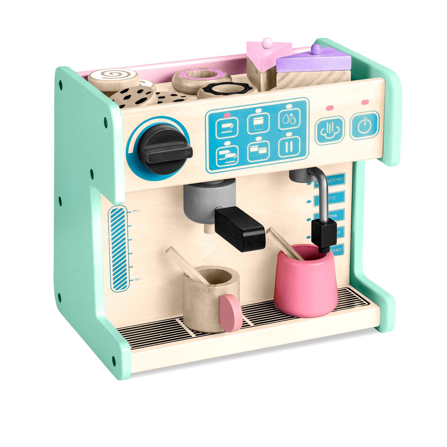 Drvena slastičarnica s aparatom za kavu, menta | Ricokids - Image 6