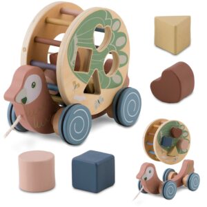 Drvena igračka za djecu NK-854, papiga | Nukido