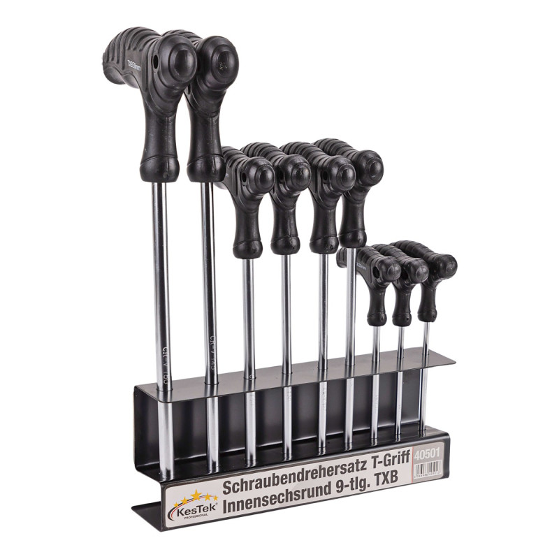 Set odvijača Torx s T-ručkom, 9 komada | KesTek - Image 2