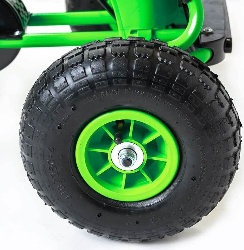 Dječji karting s ručnom kočnicom, zeleni, 30 kg | COSTWAY - Image 6