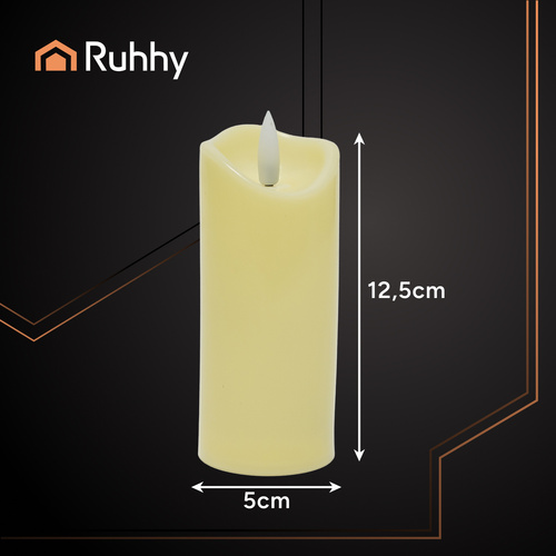 LED svijeća, 12,5x5cm | Ruhhy - Image 2