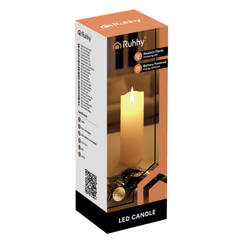 LED svijeća, 15x5cm | Ruhhy - Image 7