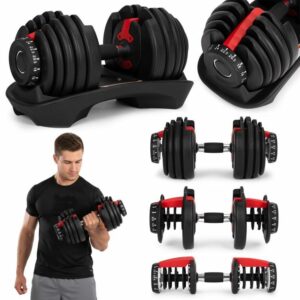 Podesive bučice s postoljem, 2,5-24 kg | ModernHome