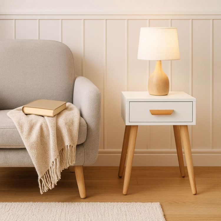 Set od 2 noćna ormarića, bijeli | ModernHome - Image 9