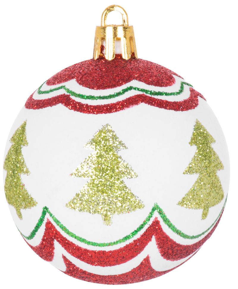 Božićne kuglice, 9 kom, 6 cm, crveno-zelene | MagicHome - Image 3