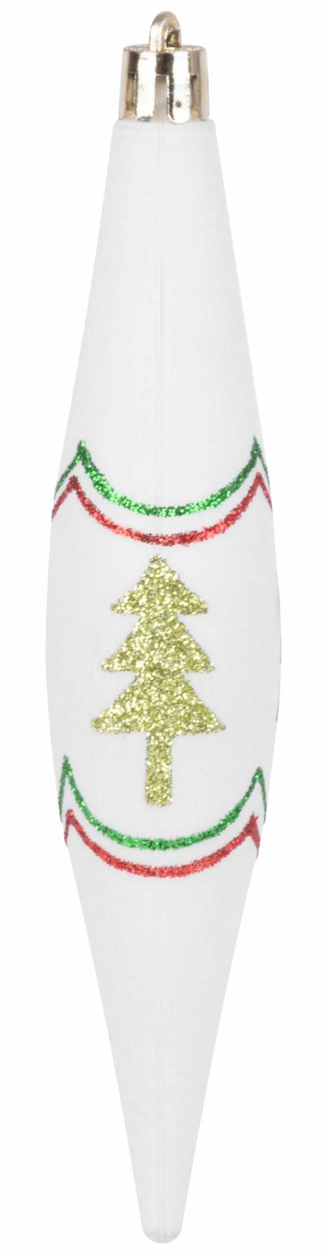 Božićni ukrasi, 4 kom, 3x15cm, crveno-zeleno-bijeli | MagicHome - Image 4