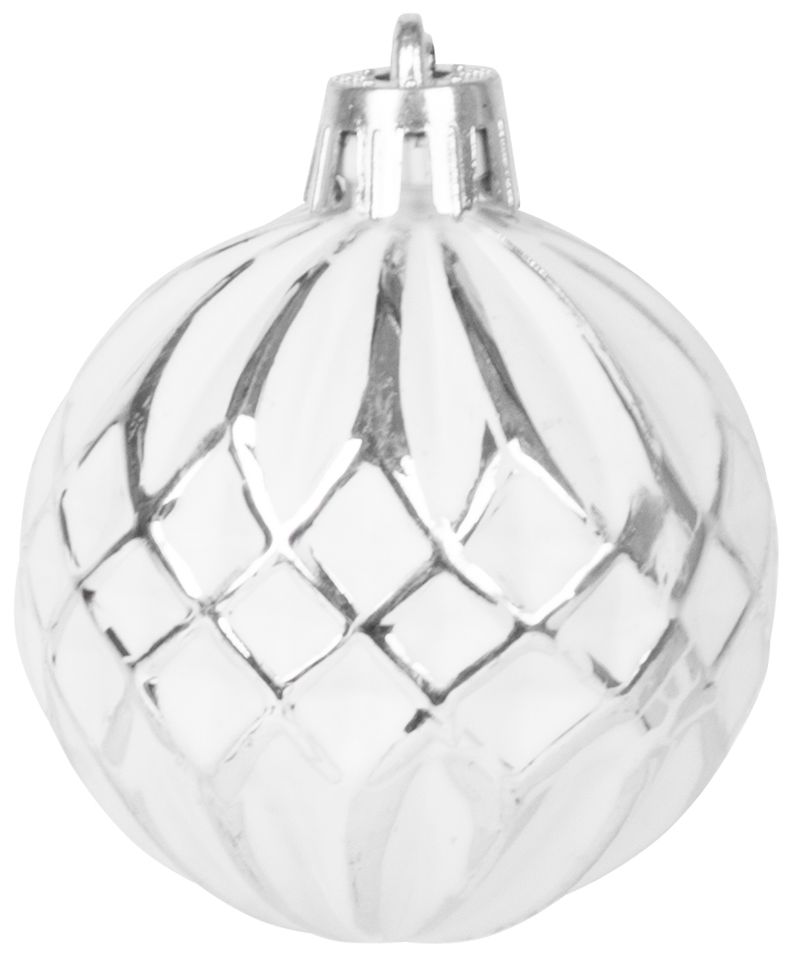 Božićni ukrasi, 31 kom, bijelo-srebrni | MagicHome - Image 9