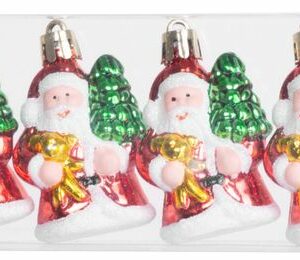 Božićni ukrasi, Djed Mraz, 6 kom, 6 cm | MagicHome