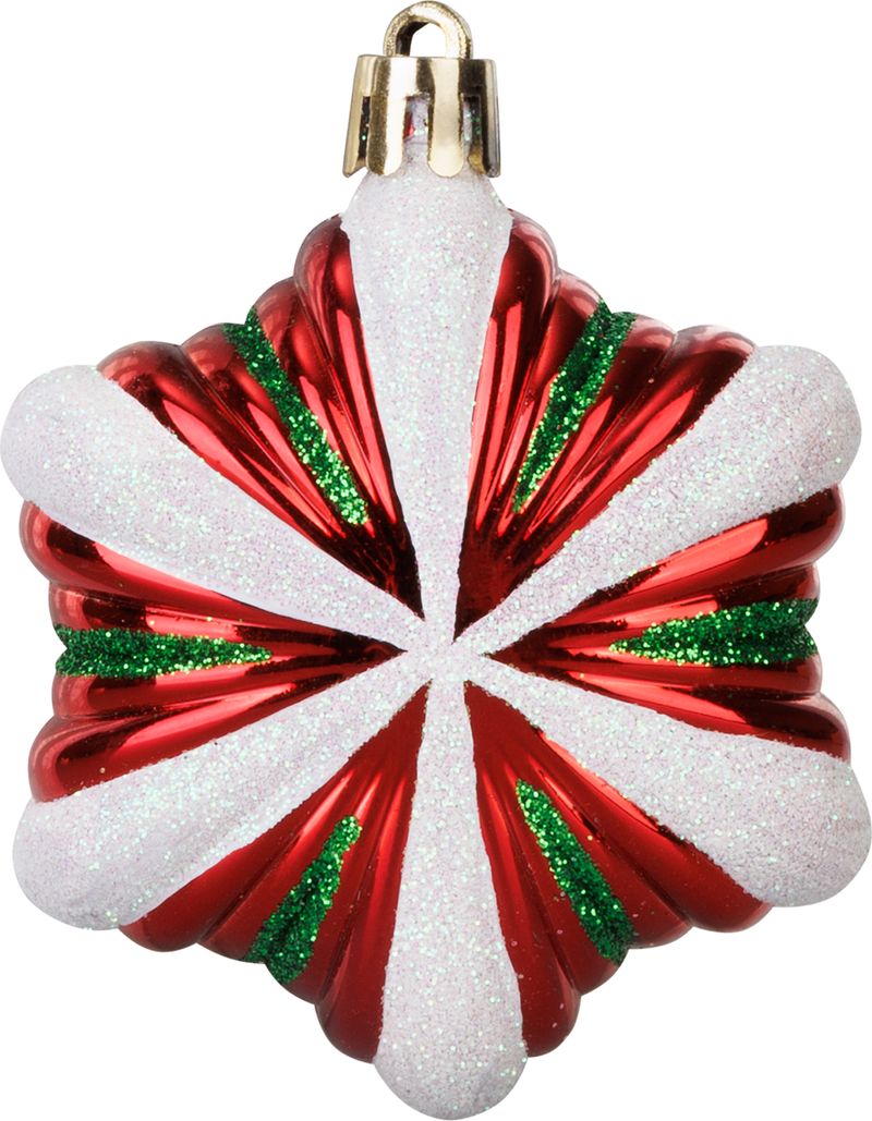 Božićni ukrasi, 32 kom, crveno-zeleno-bijeli | MagicHome - Image 10