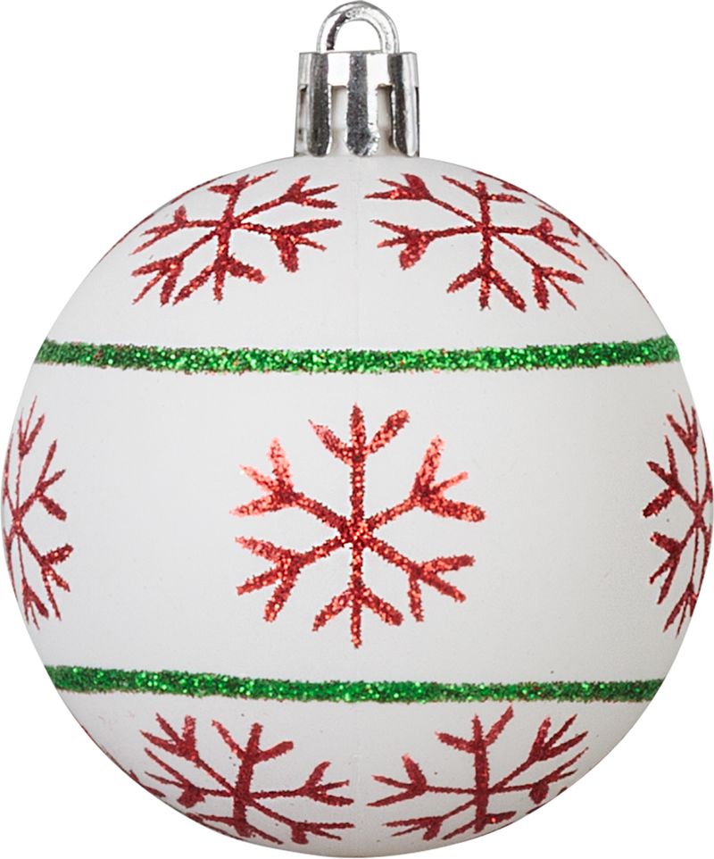 Božićni ukrasi, 32 kom, crveno-zeleno-bijeli | MagicHome - Image 3
