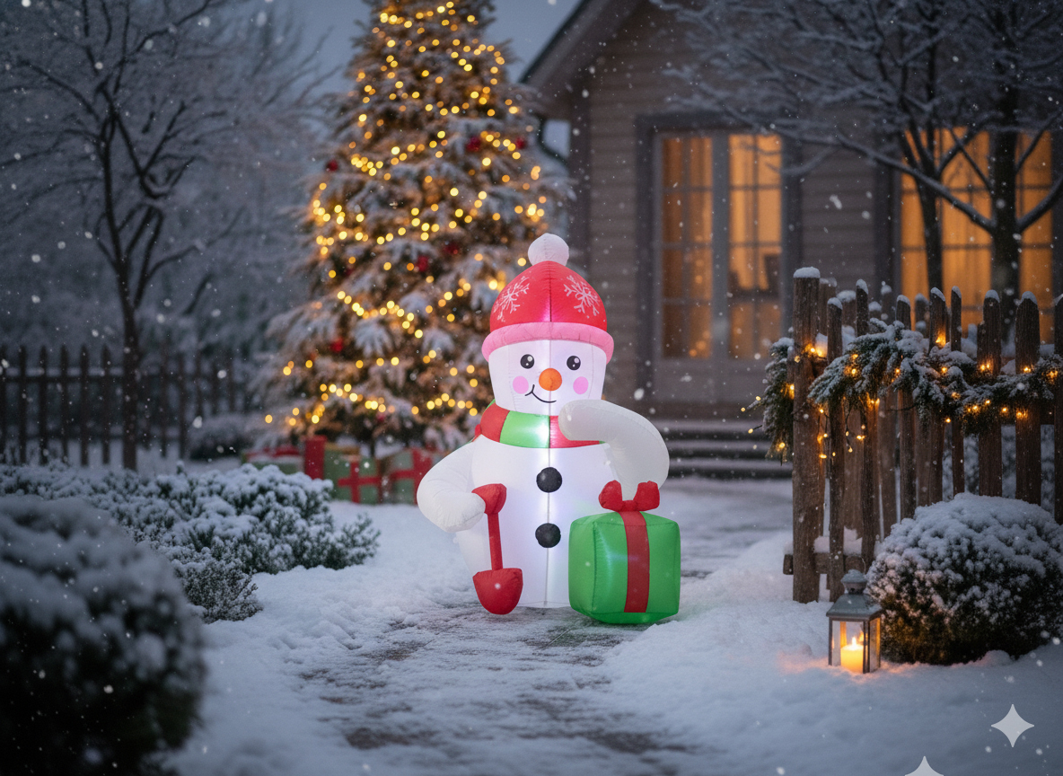 Napuhac snjegović, LED | 180 cm - Image 7