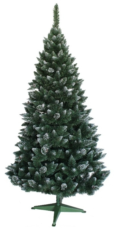 Umjetno božićno drvce s češerima Snjeguljica | 180 cm