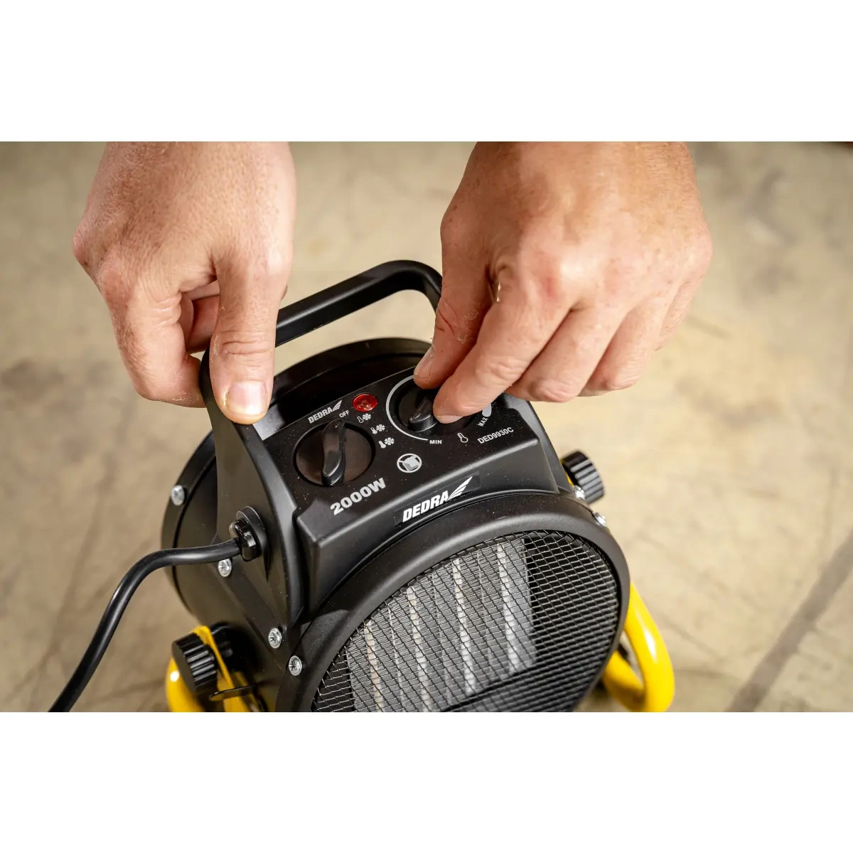 Električni grijač PTC, 2kW, okrugli | DEDRA - Image 19