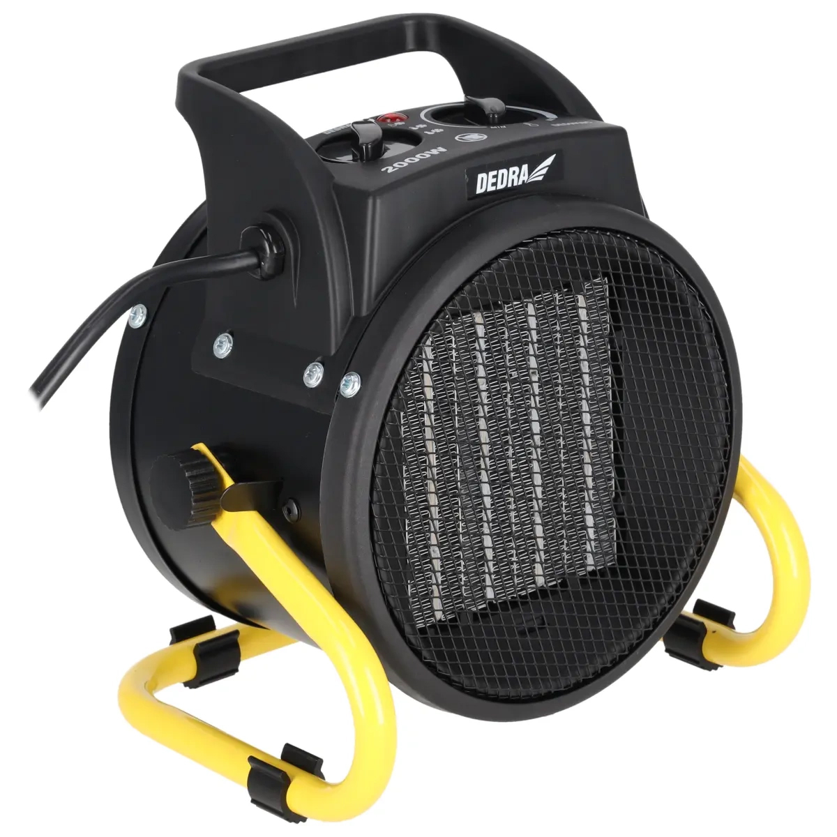 Električni grijač PTC, 2kW, okrugli | DEDRA - Image 3