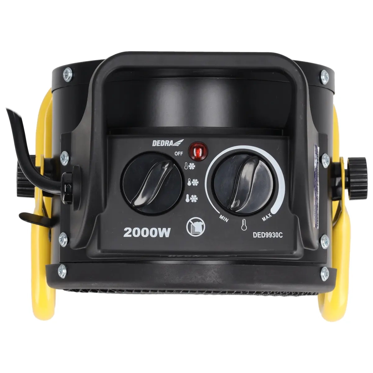 Električni grijač PTC, 2kW, okrugli | DEDRA - Image 7