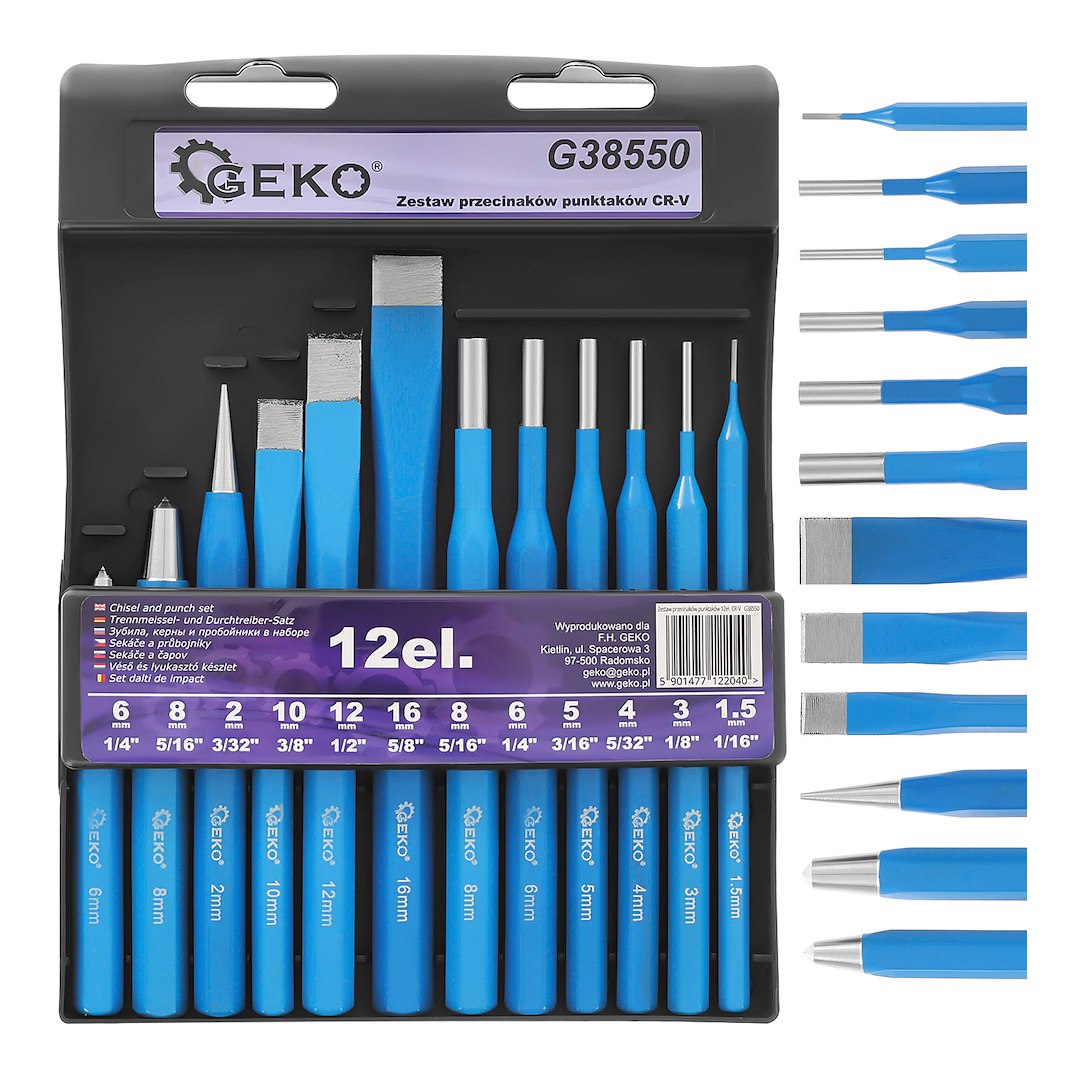 Set probijača, 12 komada, CR-V | GEKO