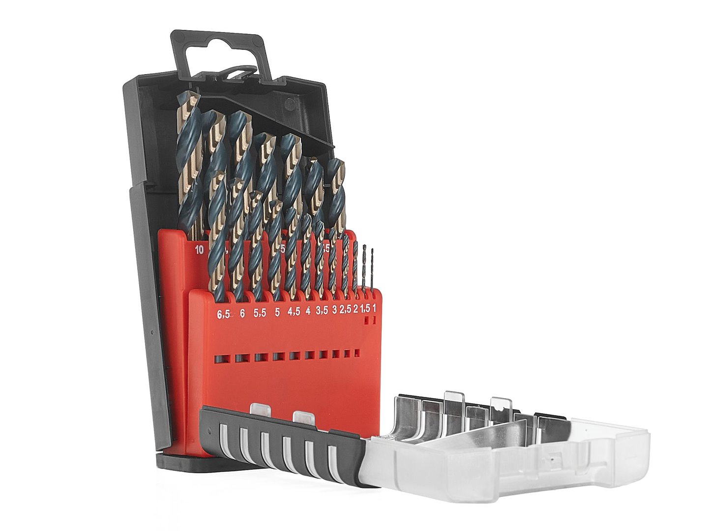 Set HSS svrdla za metal, 19 dijelova, 1,0-10,0 mm | GEKO