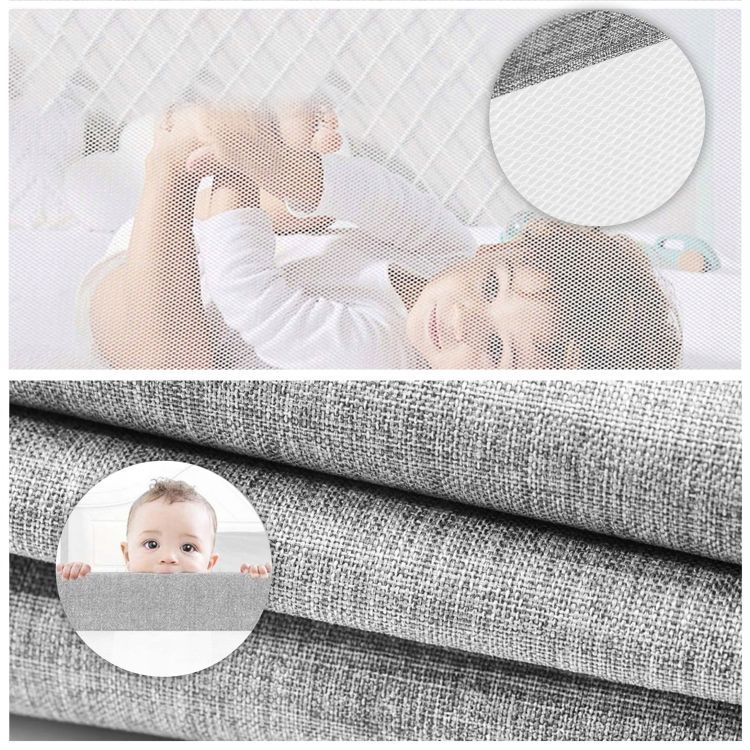 Zaštita za krevet, 180 cm, siva | ECOTOYS - Image 10