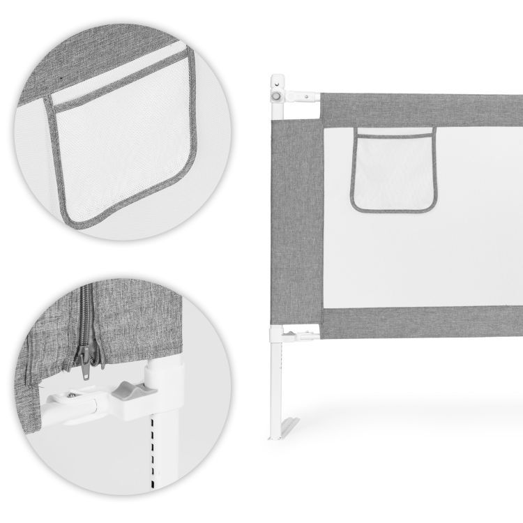 Zaštita za krevet, 180 cm, siva | ECOTOYS - Image 7