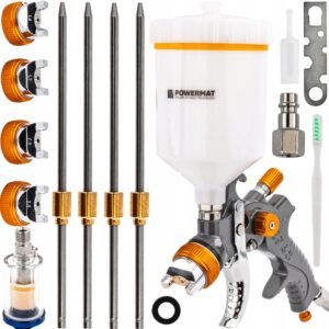 Pištolj za prskanje s priborom, 600ml | PM-PDM-170TZ