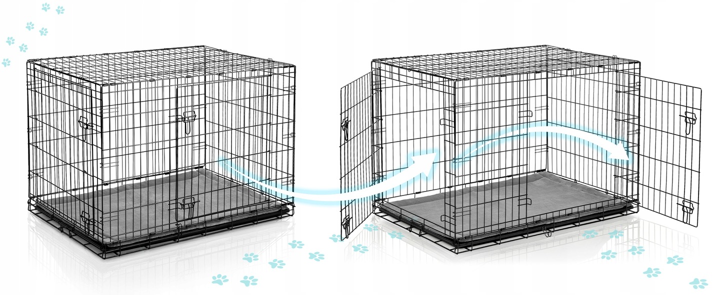 Kavez za psa s podlogom PH-202, L, 107x71x77cm | Pethaus - Image 5
