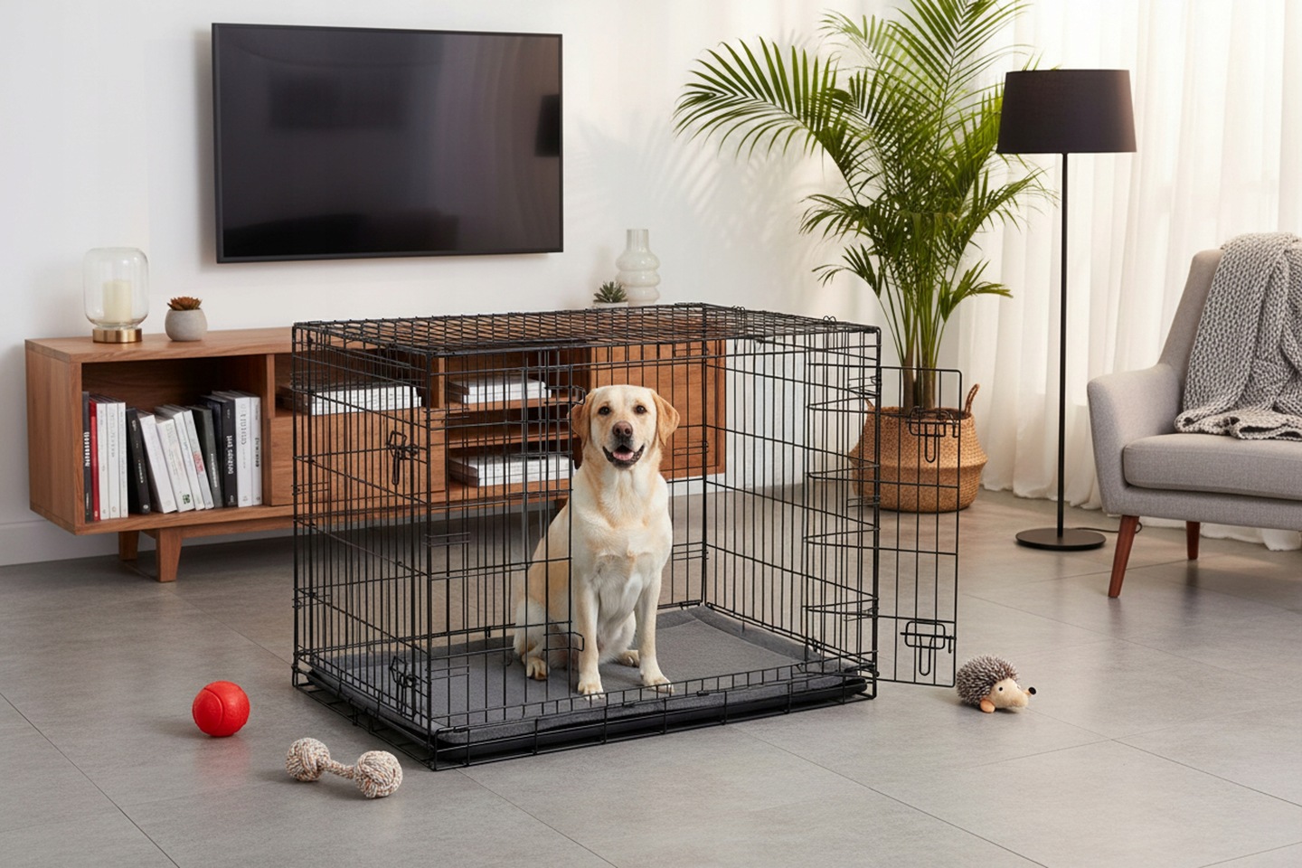 Kavez za psa s podlogom PH-202, L, 107x71x77cm | Pethaus - Image 8