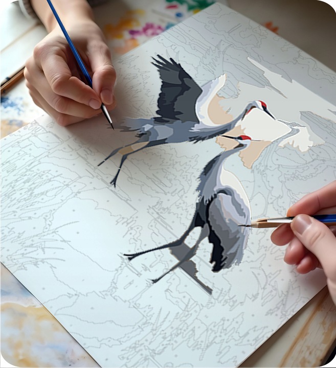 Slika po brojevima, 40x50cm, rode | Massido - Image 6