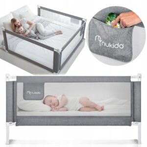 Zaštita za krevet NK-227, 200 cm, siva | Nukido