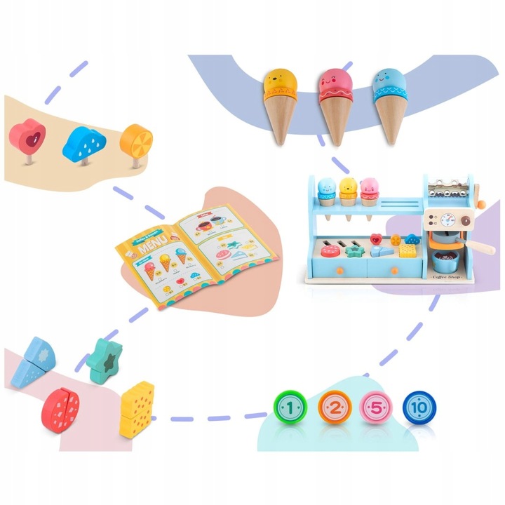 Drveni kafić za djecu NK-880 | Nukido - Image 5