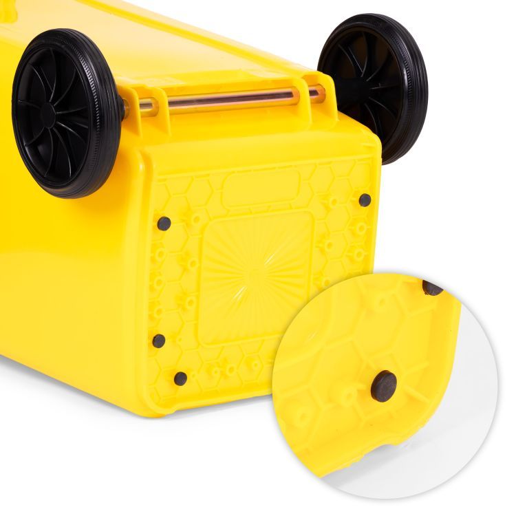 Plastična kanta za otpad, 120L | žuta - Image 8