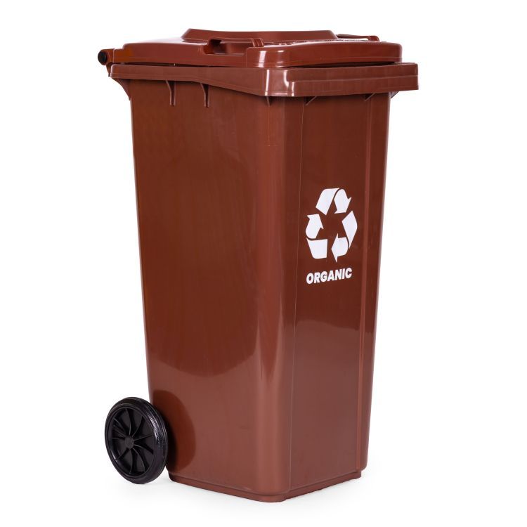 Kanta za BIO otpad, 120L | smeđa - Image 3