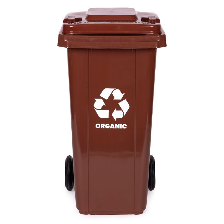 Kanta za BIO otpad, 120L | smeđa - Image 4